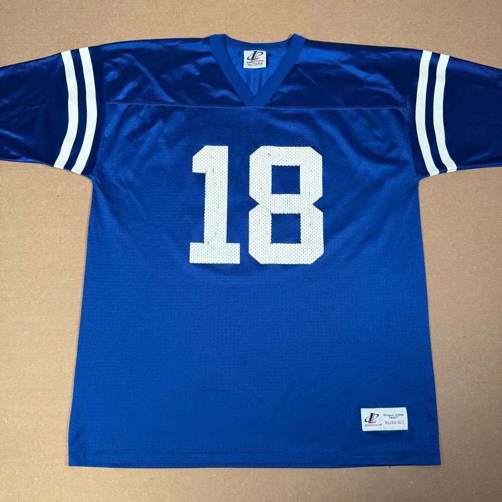 Vintage Indianapolis Colts Peyton Manning #18 Logo Athletic NFL Jersey Mens XL